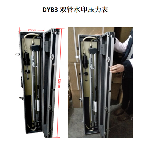 DYB3型双管水银压力表